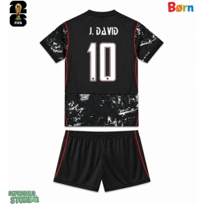 Canada Jonathan David #10 Replika Babytøj Udebanesæt Børn VM 2026 Kortærmet (+ Korte bukser)